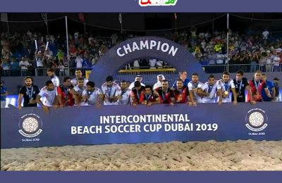 تبریک قهرمانی جوانان در جام بین قاره ای فوتبال ساحلی