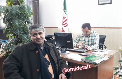 حضور دکتر حمیدرضا امینی بفروئی در ستاد انتخابات شهرستان تفت جهت ثبت نام