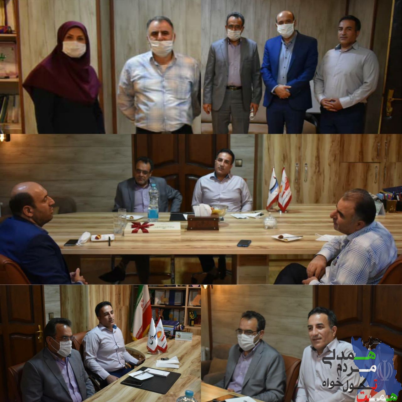 میزبانی از سه عضو حزب همت استان البرز در دفتر خبر فردیس